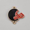 Zinc Alloy Enamel Sport Connector Charms FIND-CJC0437-009B-12-1