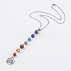 Chakra Jewelry NJEW-JN02082-1