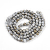 Baking Paint Glass Beads Strands DGLA-N003-8mm-B01-3