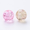 Baking Painted Crackle Glass Beads DGLA-X0006-8mm-04-3