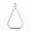 Tarnish Resistant 304 Stainless Steel Open Pendants STAS-P051-13-1