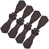 8Pcs 1-Hole PU Leather Buttons FIND-GF0008-82A-7