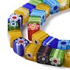 Handmade Millefiori Glass Bead Strands LAMP-J032-8mm-M-4