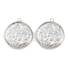 Rack Plating Brass Locket Pendants KK-K277-06P-1