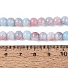 Ombre Effect Opaque Crackle Glass Beads Strands GLAA-Q106-01A-A03-5