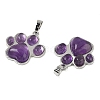 Natural Amethyst Pendants G-B194-02P-06-2
