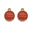 Alloy Enamel Pendants ENAM-S124-01B-12J-1