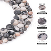 Yilisi 3 Strands 3 Style Natural Zebra Jasper Beads Strands G-YS0001-02-15