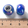 Mabe Solid Color Copper Buckle Acrylic European Beads OACR-M024-04P-08-3