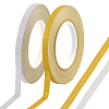 2 Rolls 2 Colors 50M Glitter Adhesive Plastic Tapes DIY-GF0011-22-1