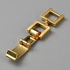 Brass Fold Over Clasps KK-WH20003-02G-3