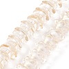 Transparent Glass Beads Strands LAMP-H061-01D-02-1