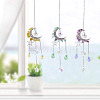 Moon & Star Alloy Hanging Ornaments HJEW-TADJ0024-8