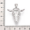 Brass and Synthetic Turquoise Pendants KK-T079-03A-P-3