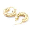 Brass Hoop Earrings EJEW-H301-01G-01-2