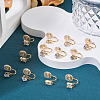 12Pcs 6 Styles Brass Micro Pave Clear Cubic Zirconia Ear Cuff Findings KK-TA0003-24-6