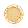 Adjustable Alloy & Iron Bezel Cup Ring Base with Rotatable Tray MAK-T012-12G-2