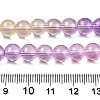 Baking Painted Transparent Glass Beads DGLA-M001-8mm-09-5