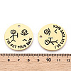 201 Stainless Steel Pendants STAS-T064-37G-17-3