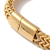 Vacuum Plating 201 Stainless Steel Wheat Chain Bracelets for Women Men BJEW-H612-06A-G-3