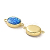 Brass Pendants with Synthetic Opal KK-A239-01B-G-2