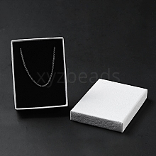 Texture Paper Necklace Gift Boxes OBOX-G016-C05-A