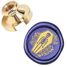 Wax Seal Brass Stamp Head AJEW-WH0209-312