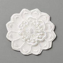 Computerized Embroidery Lace Self Adhesive/Sew on Patches DIY-WH0410-49B