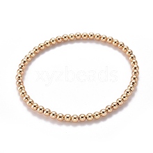 Brass Stretch Beaded Bracelets BJEW-JB05484-01