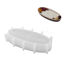 Oval Candle Boat Jar Molds DIY-G097-05