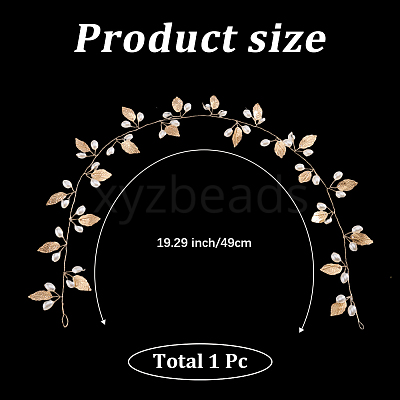 Alloy Flexible Hair Accessories PALLOY-WH20816-001G-1