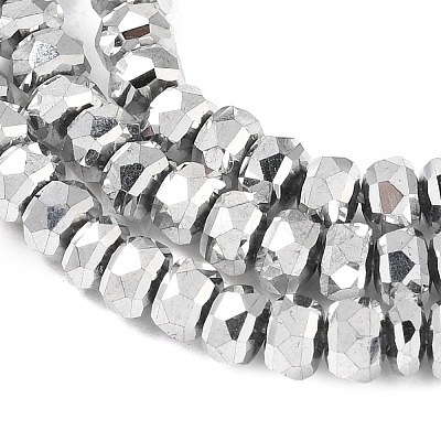 Electroplate Glass Beads Strands GLAA-Q105-03U-1