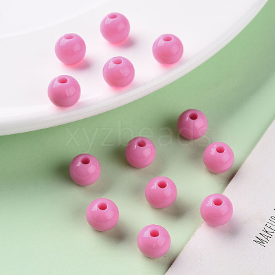 Opaque Acrylic Beads X-MACR-S370-C8mm-A02-1
