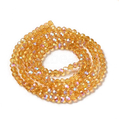 Electroplate Transparent Glass Beads Strands LS-EGLA-A035-T3mm-L17-1