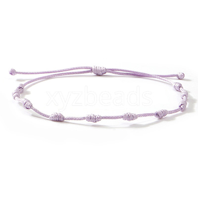 Adjustable Polyester Cord Braided Bracelets for Friendship Couple UP1845-3-1