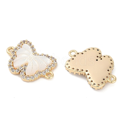 Brass Micro Pave Cubic Zirconia Pendants KK-U043-32G-01-1
