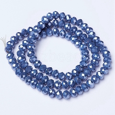Electroplate Glass Beads Strands EGLA-A034-P2mm-A05-1
