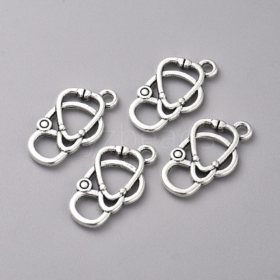 Tibetan Style Alloy Pendants TIBEP-WH0002-02AS-1