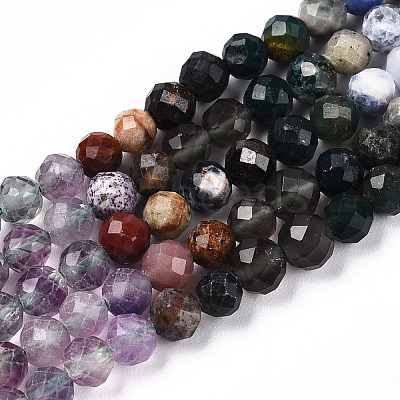 Natural & Synthetic Mixed Gemstone Beads Strands G-D080-A01-01-13-1