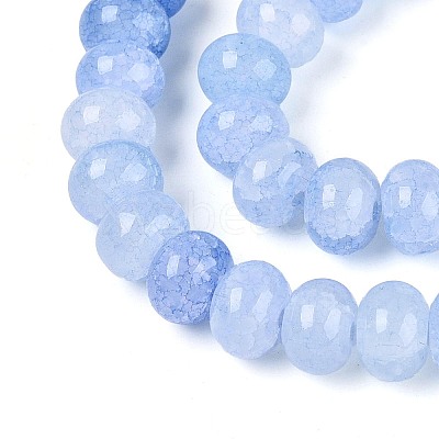 Baking Paint Crackle Glass Beads Strands DGLA-N020-01A-05-1