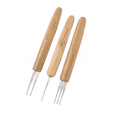 3Pcs 3 Styles Iron Crochet Hooks AJEW-C041-01-1
