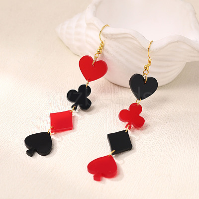 Valentine's Day Acrylic Dangle Earrings WG84630-02-1
