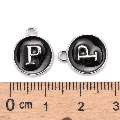 Platinum Plated Alloy Charms X-ENAM-S118-02P-P-1