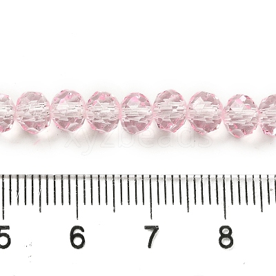 Transparent Baking Paint Glass Beads Strands DGLA-A034-T6mm-D04-1