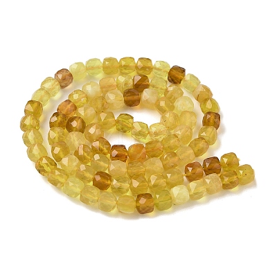 Natural Yellow Opal Beads Strands G-R013-C01-1