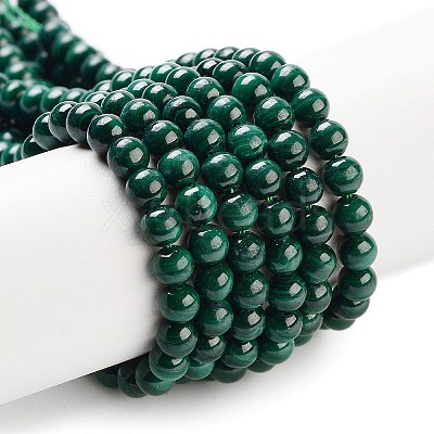 Natural Malachite Beads Strands G-I001-4mm-01-1