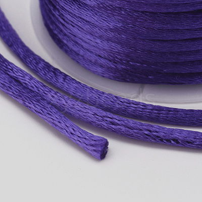 Nylon Satin Rattail Cords NWIR-L006-1mm-08-1