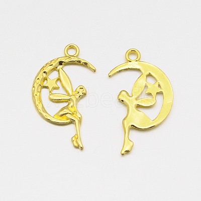 Zinc Alloy Fairy Sprite Charms X-PALLOY-A18526-G-FF-1