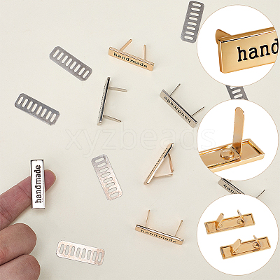 12 Bags 2 Colors Zinc Alloy Bag Lock Catch Clasps DIY-CL0002-39-1
