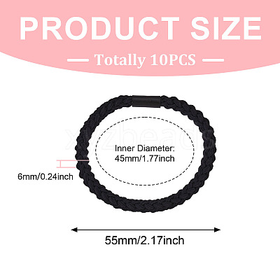 Polyester Hair Accessories OHAR-TADJ0099-01-1